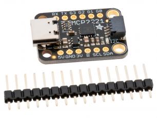 Adafruit MCP2221A Breakout -USB till GPIO ADC I2C @ electrokit