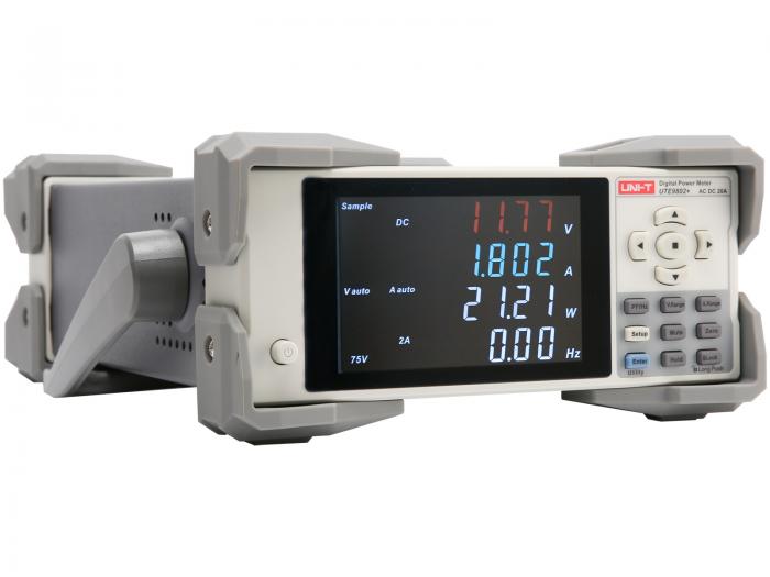 Power meter AC+DC 0.5-600V 0.5mA-20A 40-400Hz UNI-T UTE9802+ @ electrokit (2 of 4)