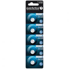 CR1220 lithium battery 3V everActive 5-pack @ electrokit