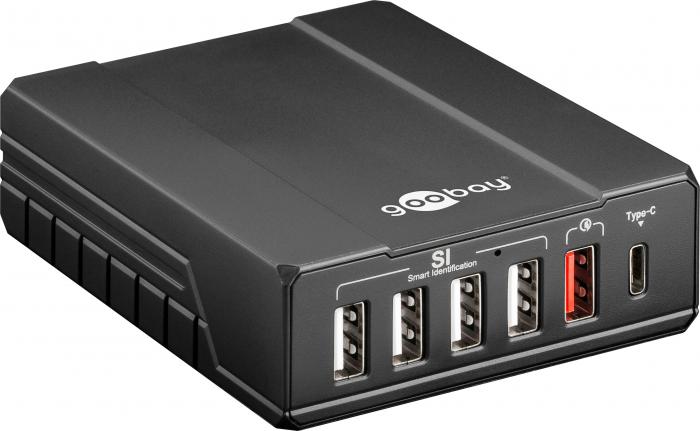 USB-laddare 6 portar Smart Charge @ electrokit (1 av 2)