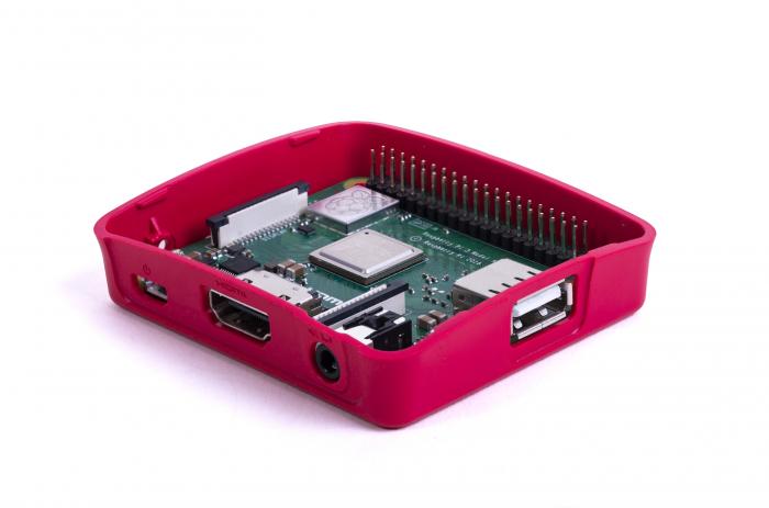 Case for Raspberry Pi 3A+ red/white @ electrokit (3 of 5)