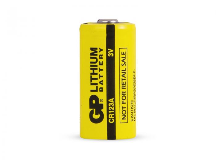 CR123A battery lithium 3V GP @ electrokit (1 of 1)