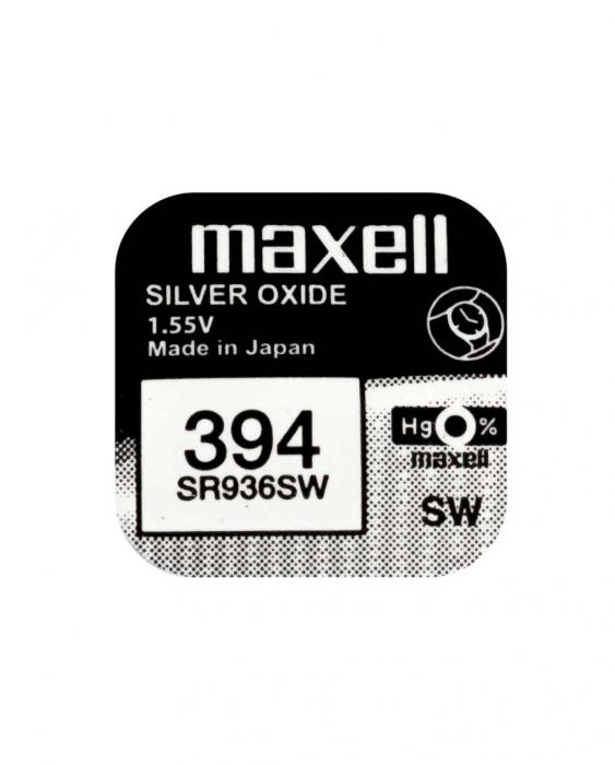 Button cell silver oxide 380/394 SR936 Maxell @ electrokit (1 of 2)
