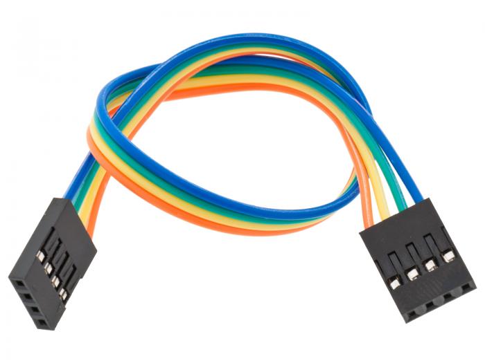 Jumper wire 4-pin dupont 200mm @ electrokit (2 of 3)