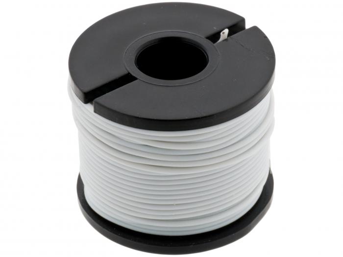 Hookup wire AWG30 silicone 15m - white @ electrokit (1 of 2)