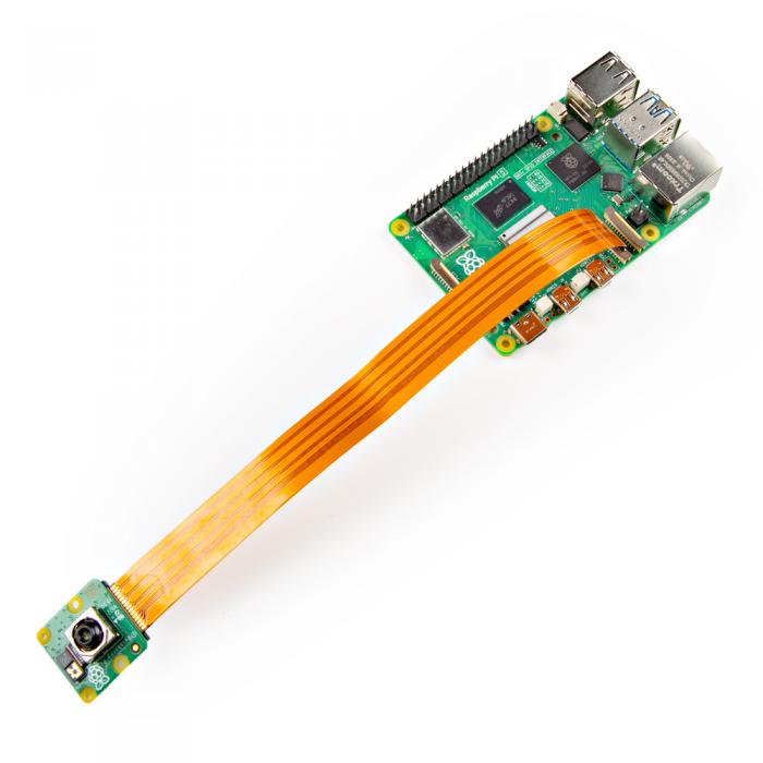 Raspberry Pi 5 Camera cable mini FPC 22-pin to FPC 15-pin 200mm @ electrokit (5 of 6)