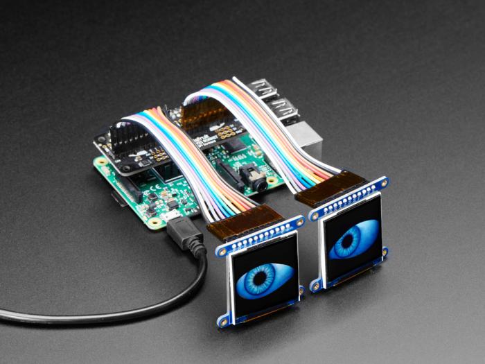 Adafruit Animated Eyes Bonnet (exkl. Raspberry Pi) @ electrokit (2 of 4)