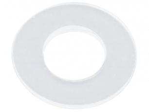 Washer nylon 3.2x7x0.5mm - 50-pack @ electrokit