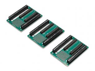 Arduino Nano Screw Terminal Adapter - 3-pack @ electrokit