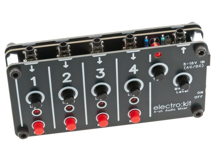 Audiomixer 4-kanal mono 5-15V @ electrokit (3 av 5)