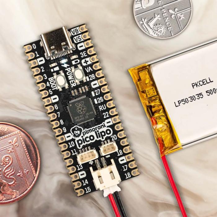 Pimoroni Pico Lipo 16MB @ electrokit (4 av 4)