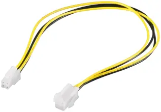 Förlängningskabel ATX12 P4 4-pin 0.4m @ electrokit