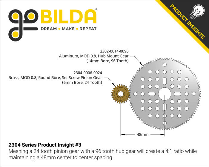 Kuggdrev MOD 0.8 24T ø6mm @ electrokit (3 av 3)