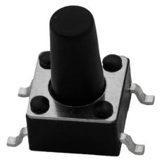 Taktil omkopplare SMD 6x6x9.5mm svart @ electrokit