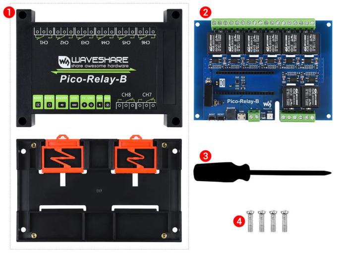 Relay module 8-channel - for Raspberry Pi Pico @ electrokit (6 of 7)