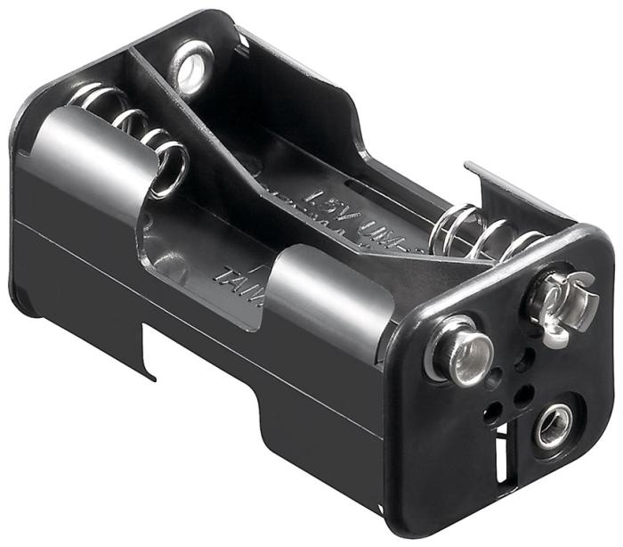 Battery holder 4x AA push on (6F22) @ electrokit (1 of 1)