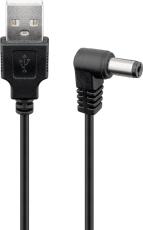 USB DC-cable 5.5/2.5mm 1.5m @ electrokit