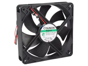 Fläkt 120x120x25mm 12VDC 44.5dBA 183.8m³/h @ electrokit
