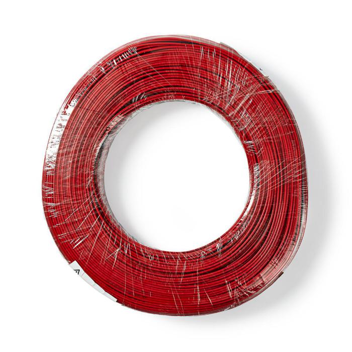 Kabel 2x0.35mm² CCA röd/svart /m @ electrokit (2 av 2)