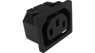 Apparatuttag C13 10A 250VAC @ electrokit