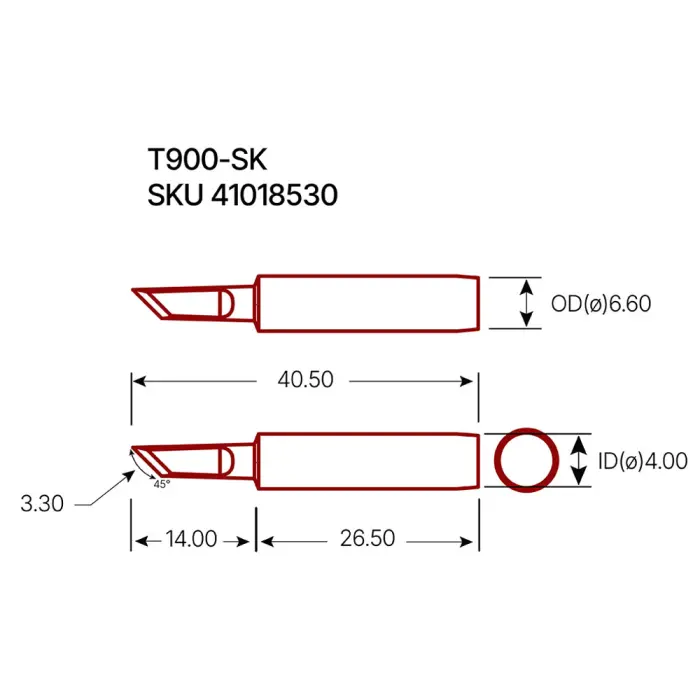 Lödspets T900-SK @ electrokit (2 av 2)