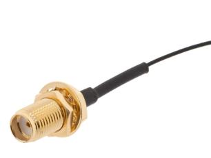 SMA hona till RG174 open end - 0.3m @ electrokit