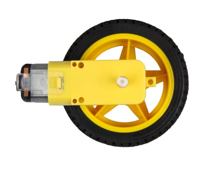 Gear motor with wheel 3-9VDC @ electrokit (3 of 3)