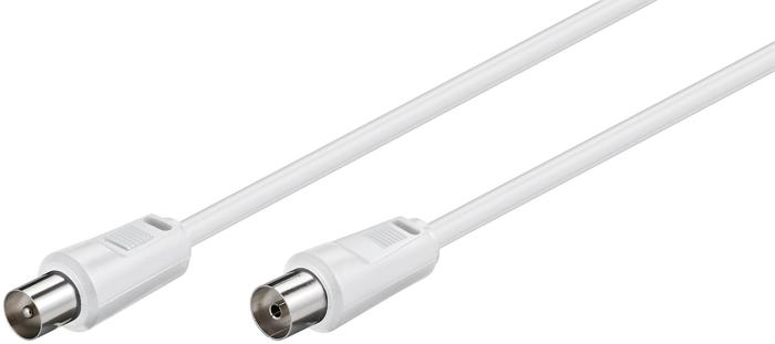 Antennkabel 5.0m 70dB dubbelskärmad vit @ electrokit (2 av 3)