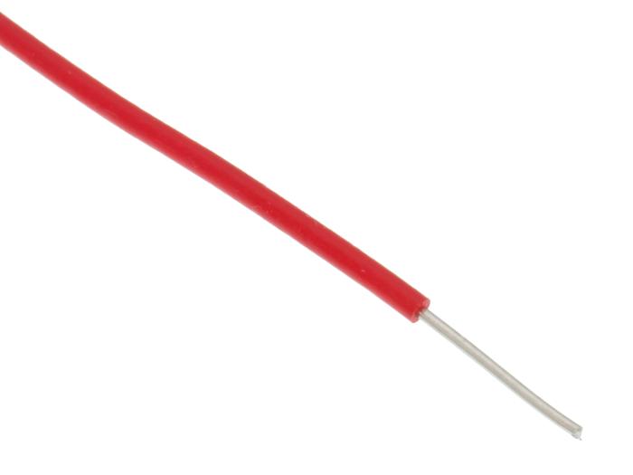 Kopplingstråd 0.28mm2 entrådig - röd /m @ electrokit (2 av 2)