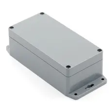 Apparatl&aring;da med fl&auml;ns 160x80x55mm ABS IP68 @ electrokit