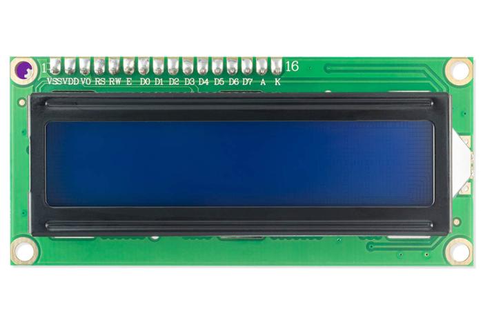 LCD 2x16 tecken vit/blå 3.3V - Qwiic @ electrokit (2 av 4)