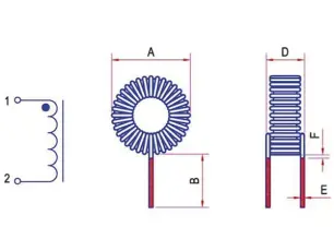 Toroid Choke 220uHDC 850µHAC 355mohm 1A @ electrokit