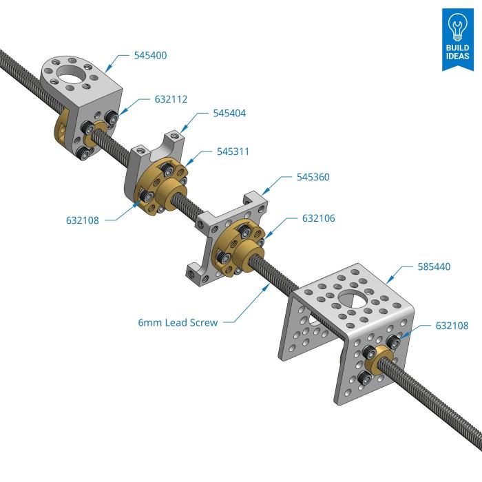 Fästmutter för 6mm gängad axel @ electrokit (3 av 4)