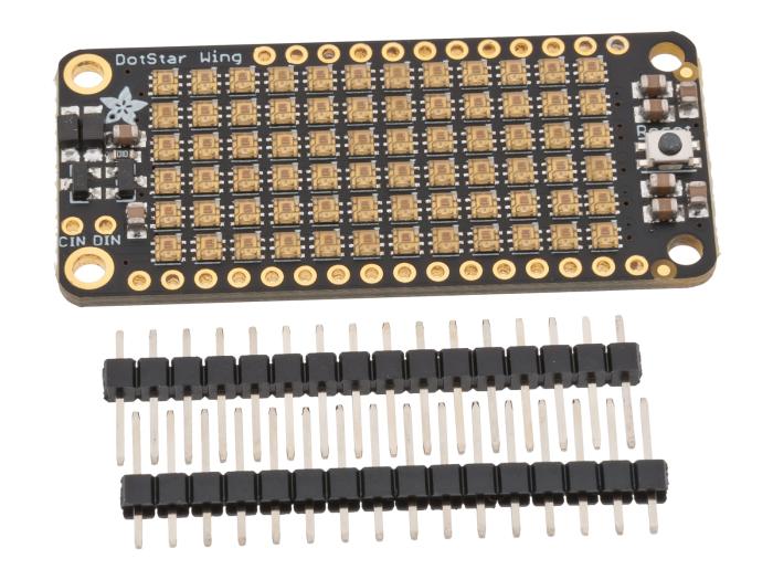 Adafruit DotStar FeatherWing - 6x12 RGB LEDs @ electrokit (1 av 2)