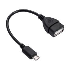 USB micro-B male to USB-A female adapter 15cm @ electrokit
