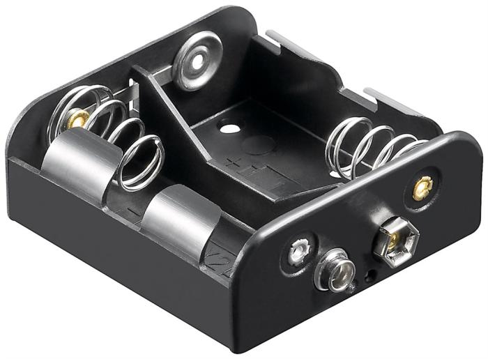 Batterihållare 2x C kontakt (6F22) @ electrokit (1 av 1)