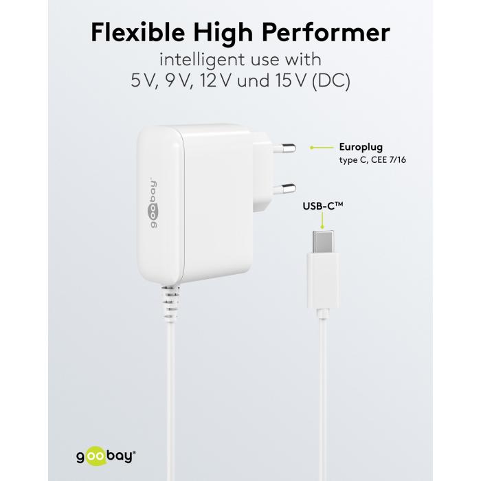 Power supply 24W USB-C PD Raspberry Pi 5 white @ electrokit (4 of 5)