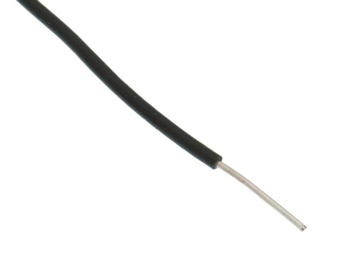 Kopplingstråd 0.3mm2 entrådig - svart /m @ electrokit (2 av 2)