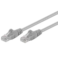 UTP Cat5e nätverkskabel 0.25m grå CCA @ electrokit
