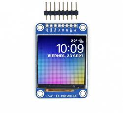 1.54" LCD monterad på kort @ electrokit