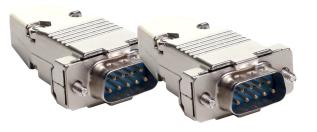 K&aring;pa DB9 / HD15 D-SUB metall 2-pack @ electrokit