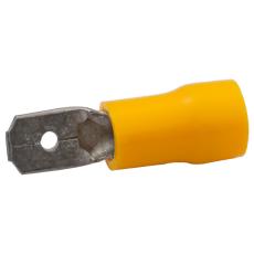 Flatstift 6.3x0.8mm gul @ electrokit