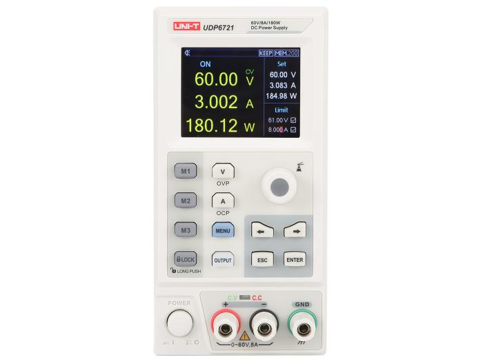 Programmable power supply 0-60V 0-8A UNI-T UDP6721 @ electrokit (1 of 3)