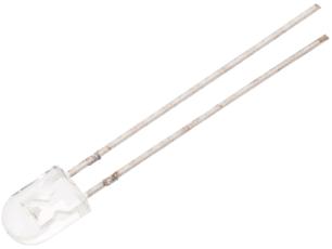 LED oval vit 5200mcd 3.6V 60/25gr @ electrokit