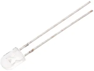 LED oval vit 5200mcd 3.6V 60/25gr @ electrokit
