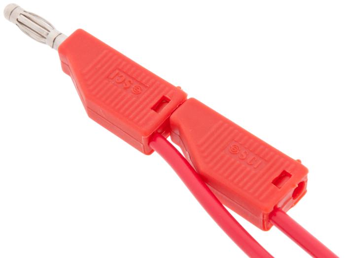 Testsladd 1m bananplugg 4mm röd @ electrokit (3 av 3)