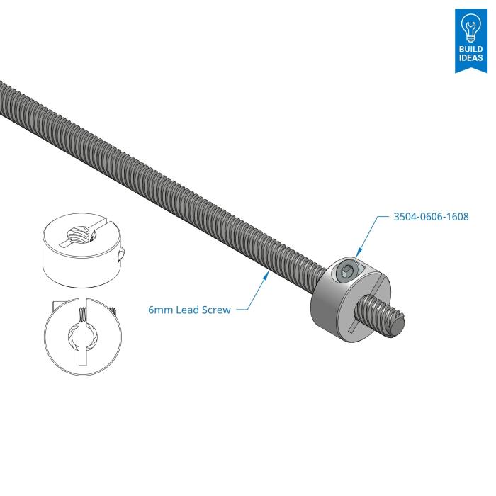 Klämring för 6mm gängad axel @ electrokit (3 av 3)