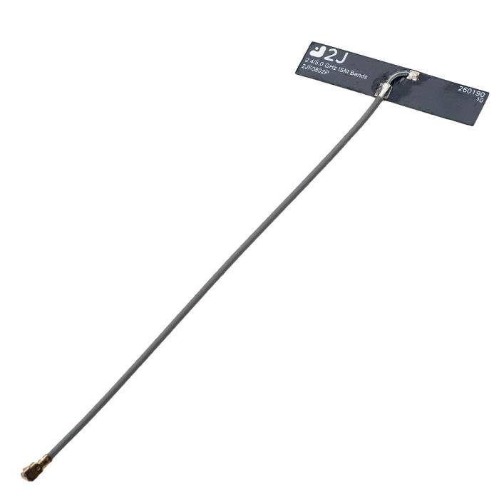 Antenn WiFi7 - 2.4/5/6GHz 5.1dBi UFL 0.1m kabel @ electrokit (2 av 3)