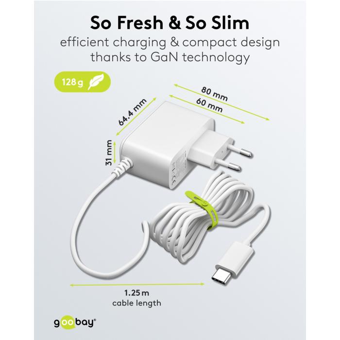 Power supply 24W USB-C PD Raspberry Pi 5 white @ electrokit (5 of 5)