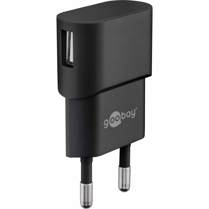 USB-laddare 5W 1A med micro-USB svart @ electrokit (3 av 3)